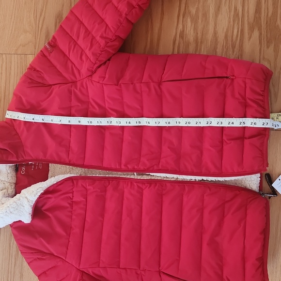 Calvin Klein Infinite stretch water resistant jacket Red Medium NWT - Picture 11 of 17